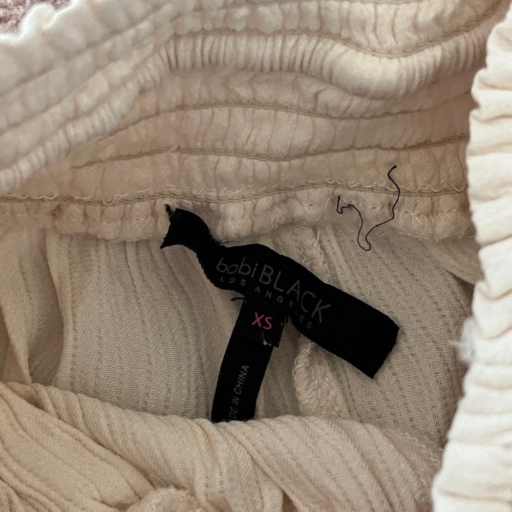 Bobi Black Cream Soft Pants